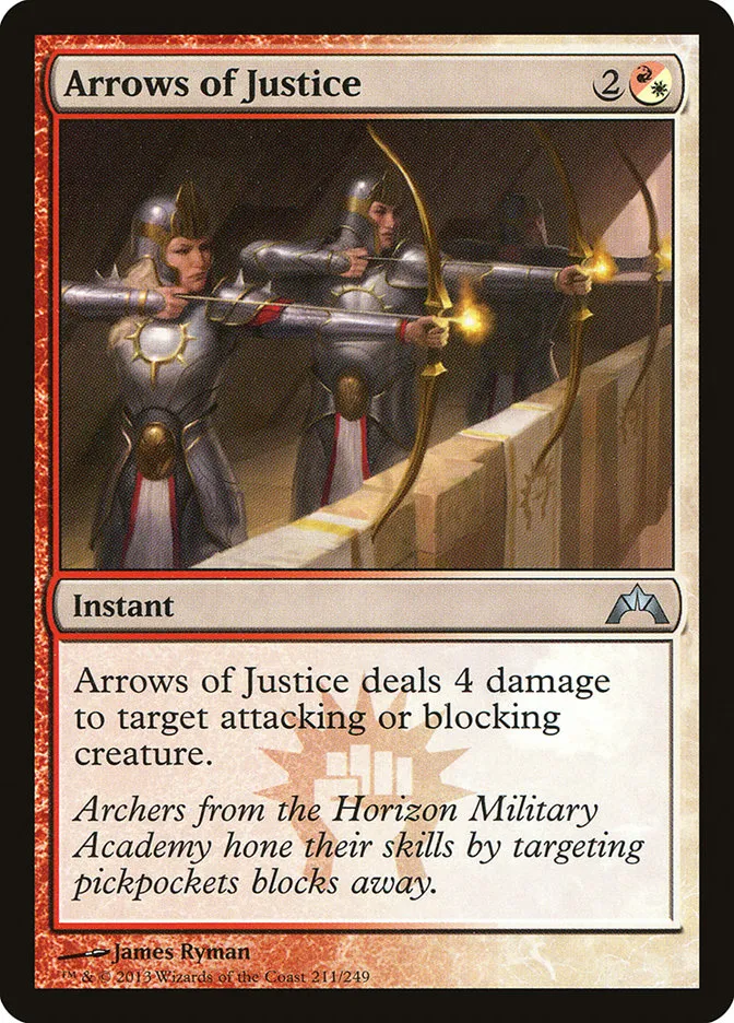 2013 Gatecrash Arrows of Justice uncommon #211 unlisted card image