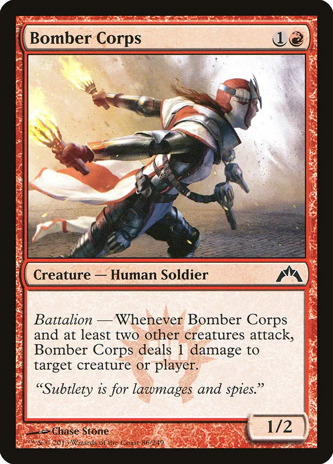 2013 Gatecrash Bomber Corps common #86 unlisted card image