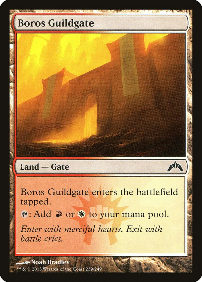 2013 Gatecrash Boros Guildgate common #239 unlisted card image