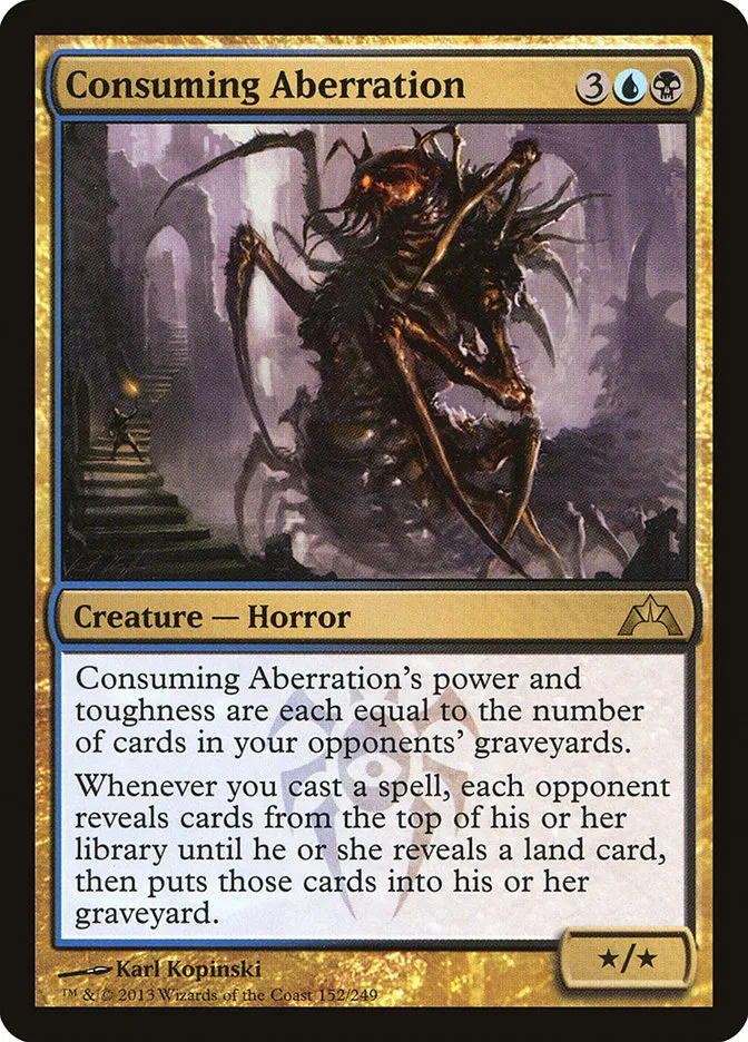 2013 Gatecrash Consuming Aberration rare #152 unlisted card image