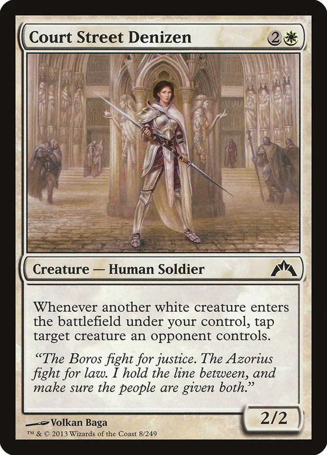 2013 Gatecrash Court Street Denizen common #8 unlisted card image