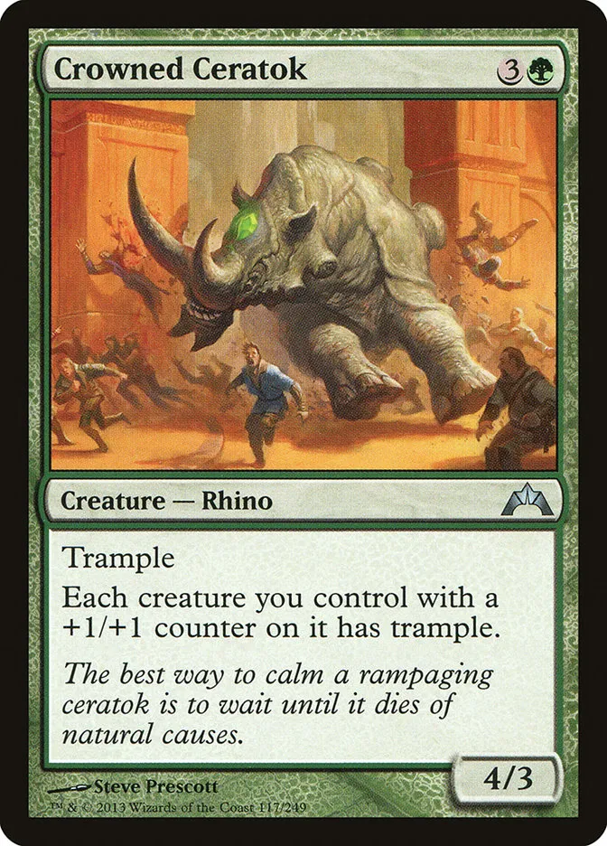 2013 Gatecrash Crowned Ceratok uncommon #117 unlisted card image