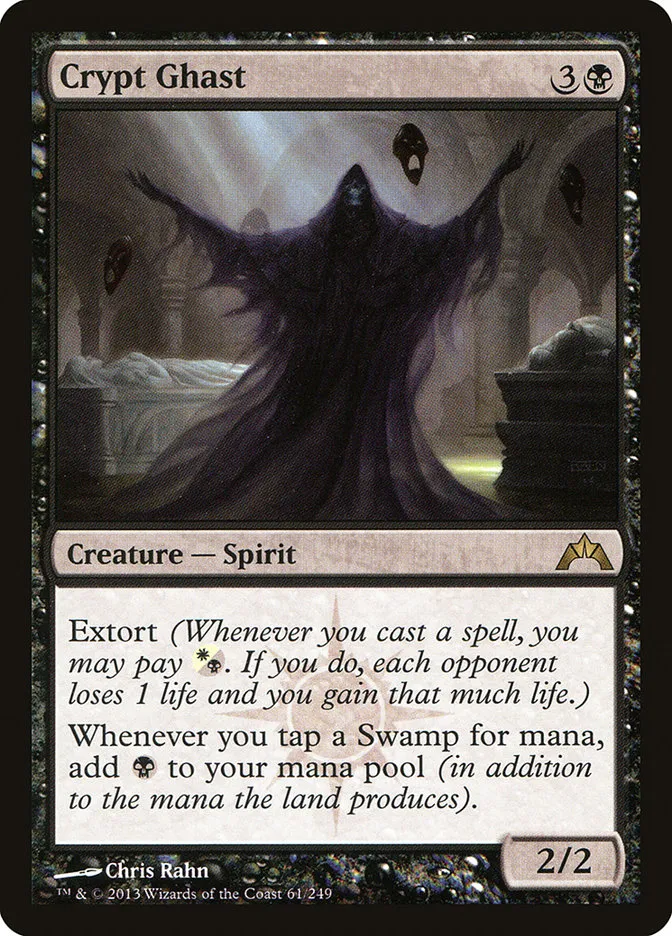 2013 Gatecrash Crypt Ghast rare #61 unlisted card image