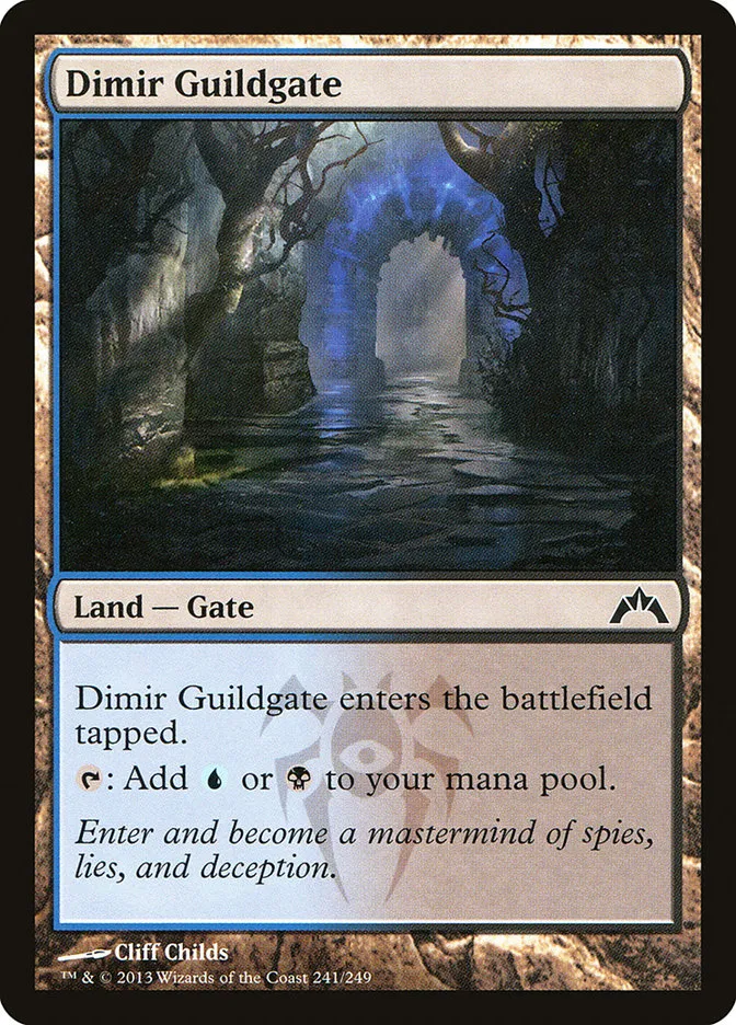 2013 Gatecrash Dimir Guildgate common #241 unlisted card image