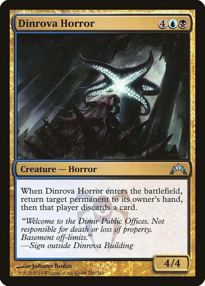 2013 Gatecrash Dinrova Horror uncommon #155 unlisted card image