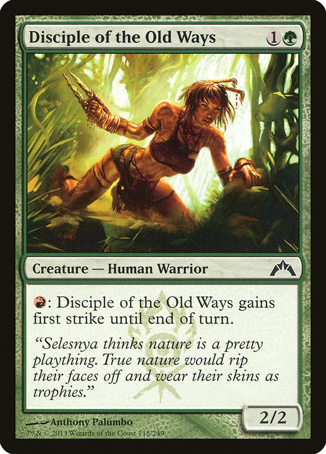 2013 Gatecrash Disciple of the Old Ways common #118 unlisted card image