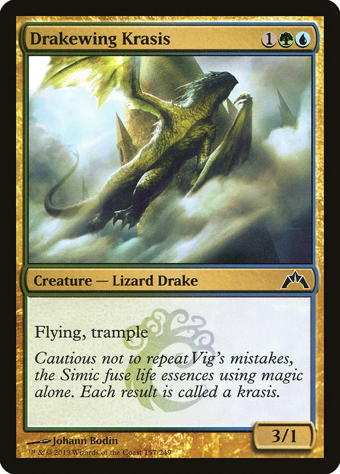 2013 Gatecrash Drakewing Krasis common #157 unlisted card image