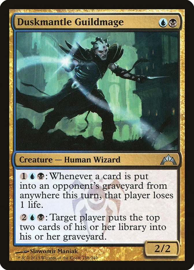 2013 Gatecrash Duskmantle Guildmage uncommon #158 unlisted card image