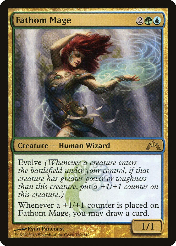 2013 Gatecrash Fathom Mage rare #162 unlisted card image