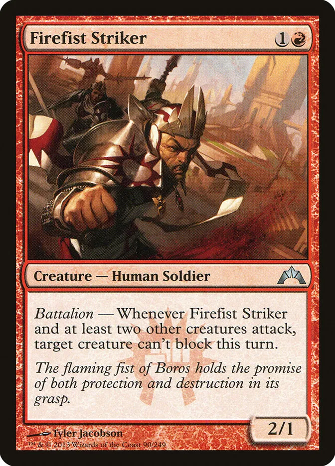 2013 Gatecrash Firefist Striker uncommon #90 unlisted card image