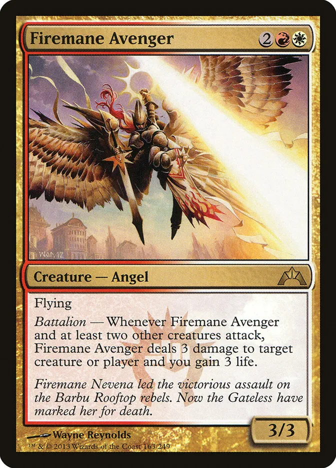 2013 Gatecrash Firemane Avenger rare #163 unlisted card image