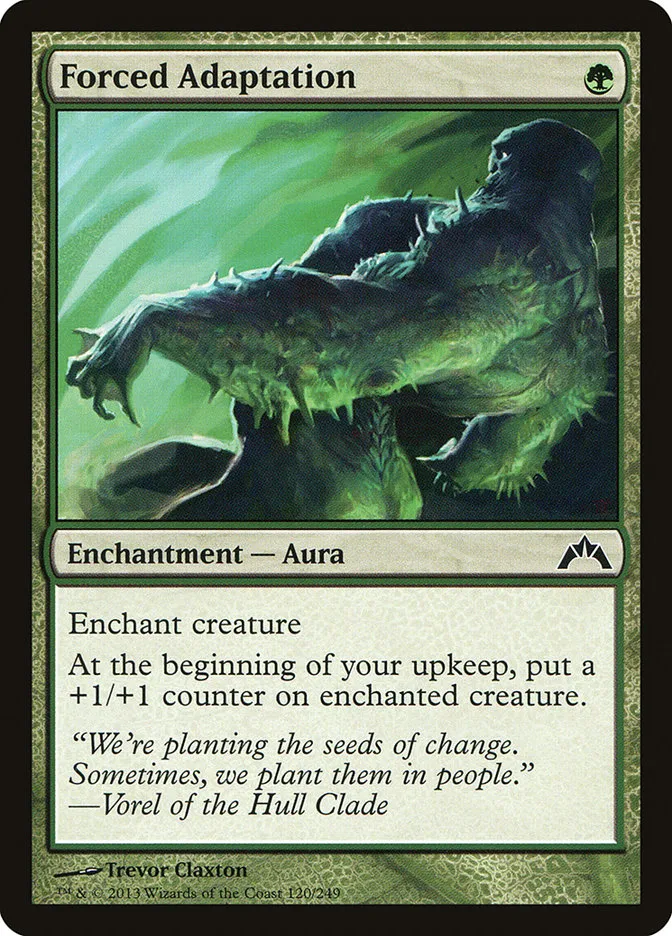 2013 Gatecrash Forced Adaptation common #120 unlisted card image