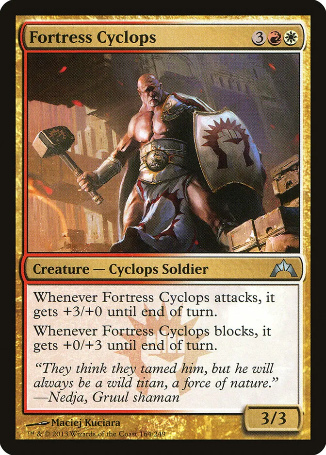 2013 Gatecrash Fortress Cyclops uncommon #164 unlisted card image