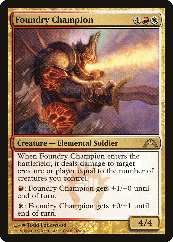 2013 Gatecrash Foundry Champion rare #165 unlisted card image