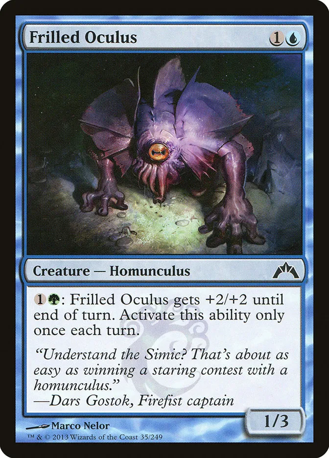2013 Gatecrash Frilled Oculus common #35 unlisted card image