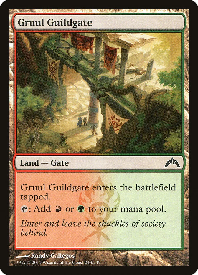 2013 Gatecrash Gruul Guildgate common #243 unlisted card image