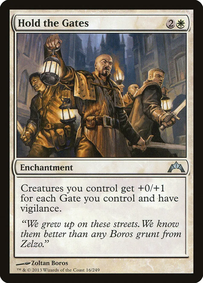 2013 Gatecrash Hold the Gates uncommon #16 unlisted card image