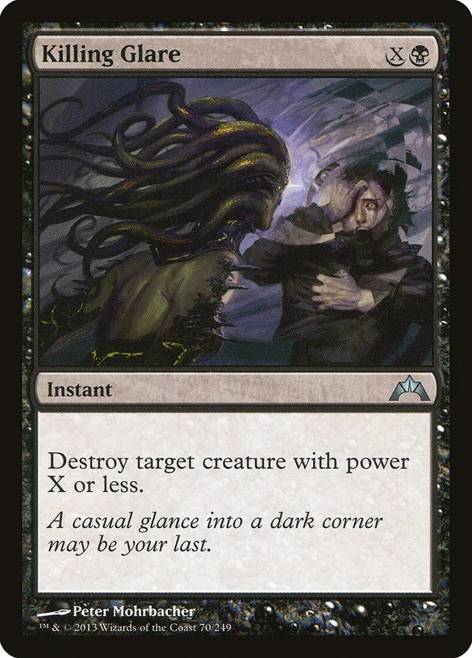2013 Gatecrash Killing Glare uncommon #70 unlisted card image