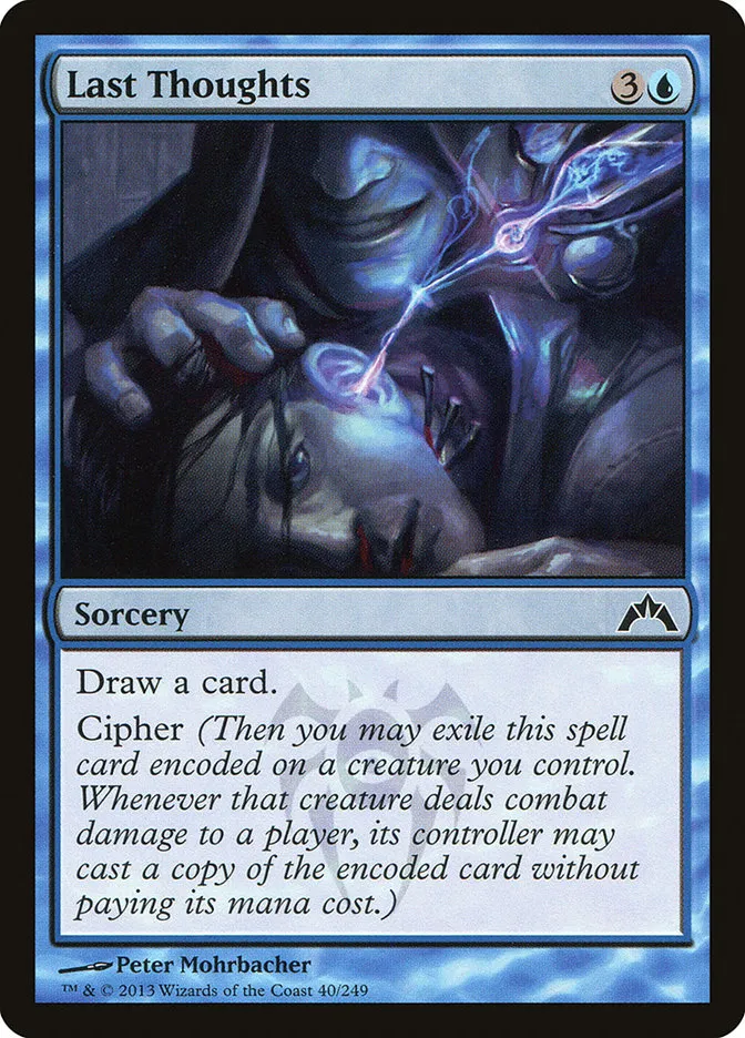 2013 Gatecrash Last Thoughts common #40 unlisted card image