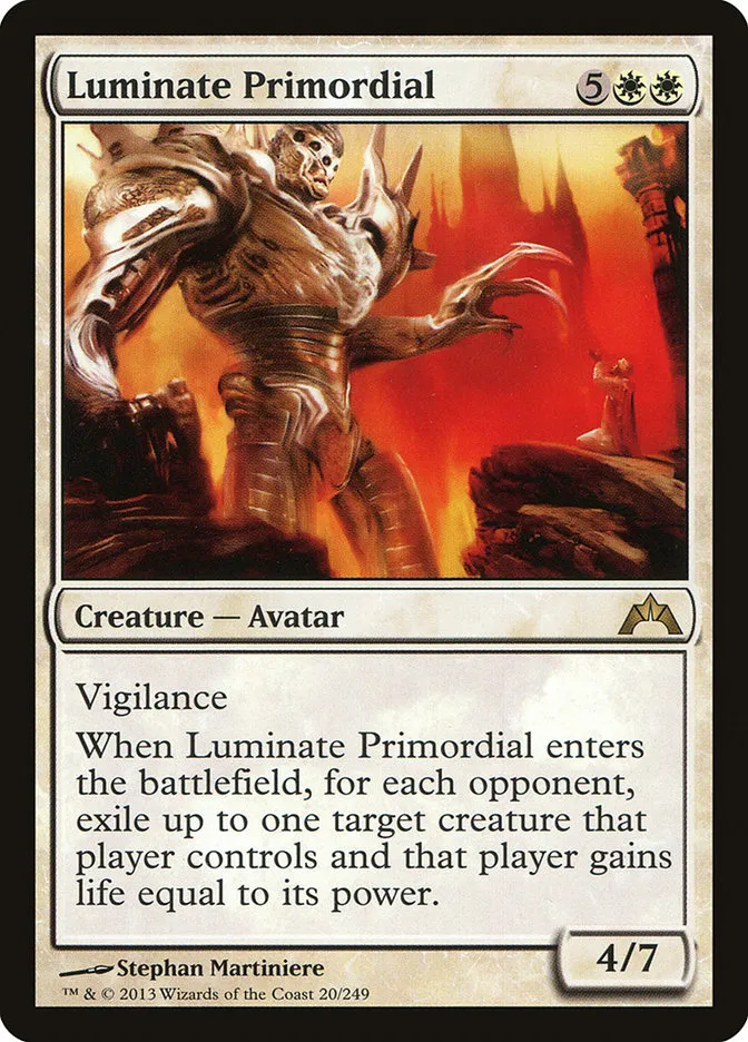 2013 Gatecrash Luminate Primordial rare #20 unlisted card image