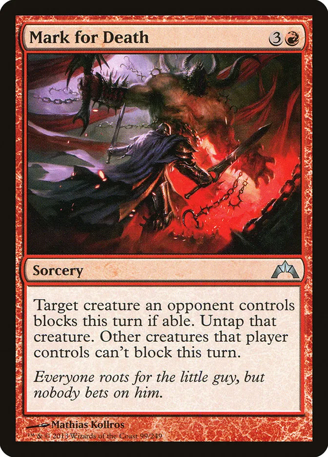 2013 Gatecrash Mark for Death uncommon #99 unlisted card image