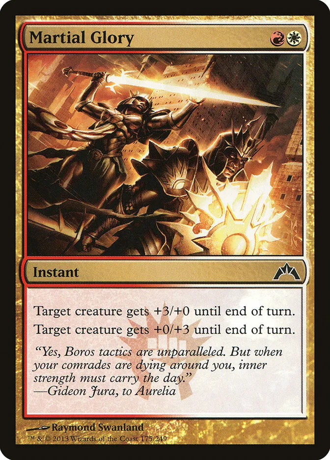 2013 Gatecrash Martial Glory common #175 unlisted card image