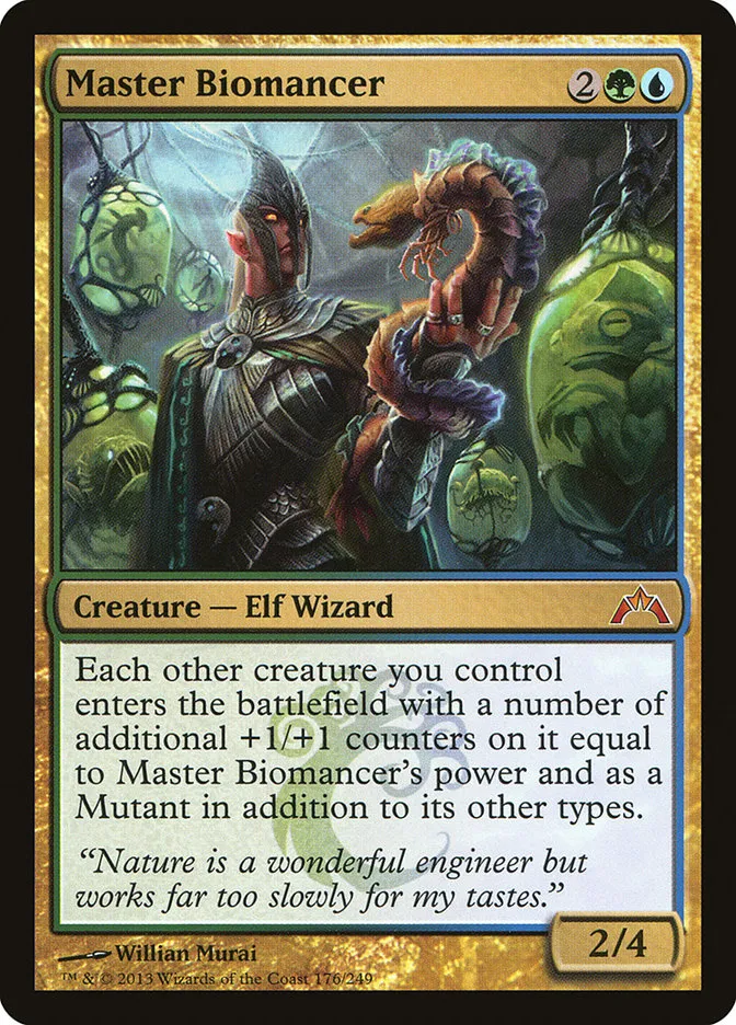 2013 Gatecrash Master Biomancer mythic #176 unlisted card image