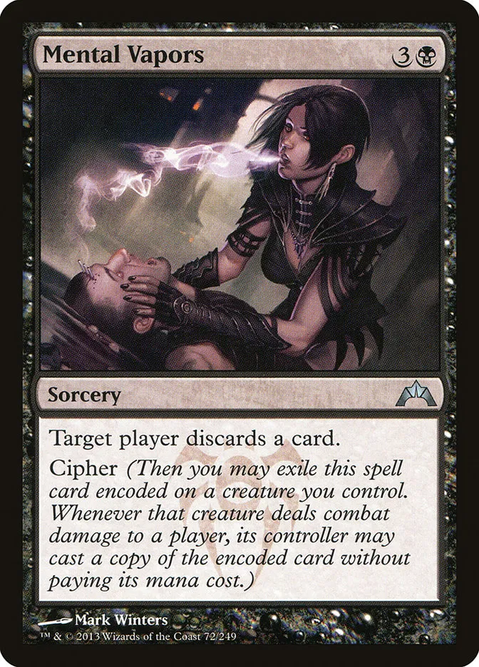 2013 Gatecrash Mental Vapors uncommon #72 unlisted card image