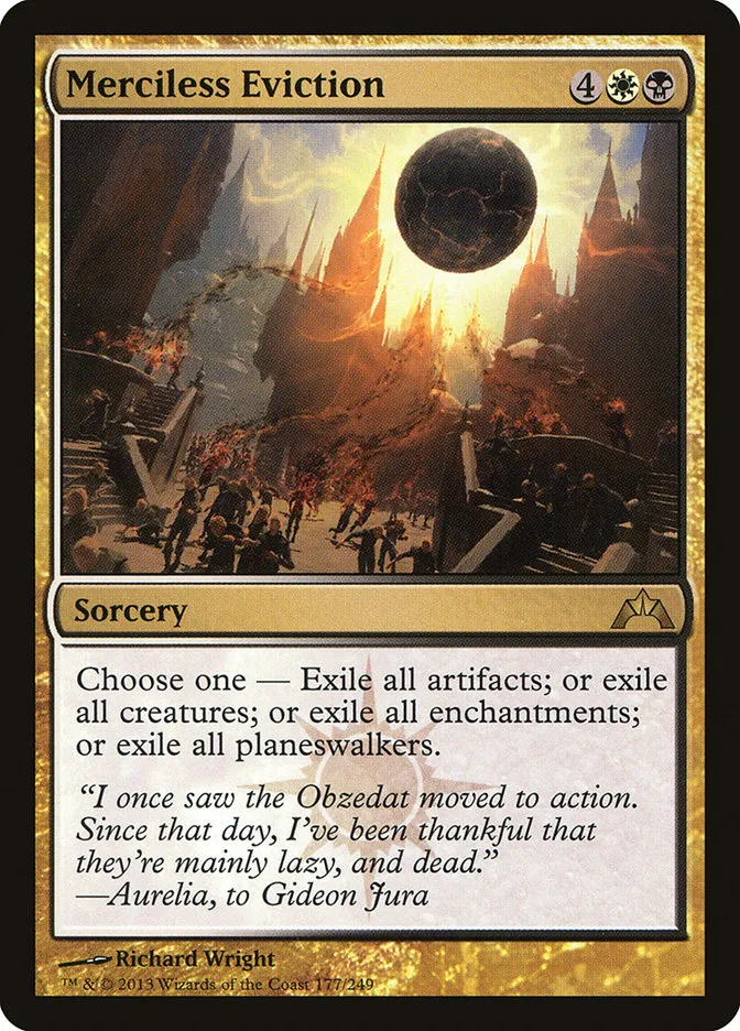 2013 Gatecrash Merciless Eviction rare #177 unlisted card image