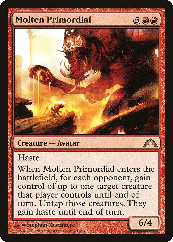 2013 Gatecrash Molten Primordial rare #101 unlisted card image
