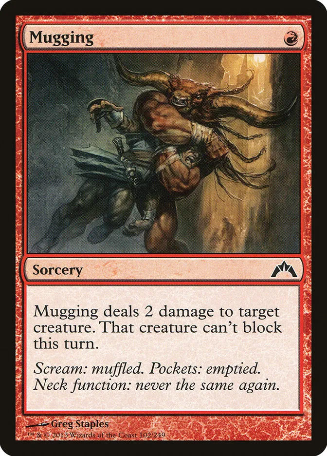 2013 Gatecrash Mugging common #102 unlisted card image