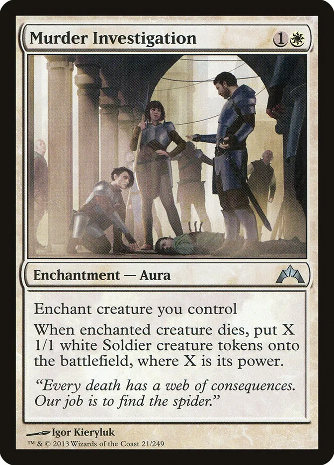 2013 Gatecrash Murder Investigation uncommon #21 unlisted card image
