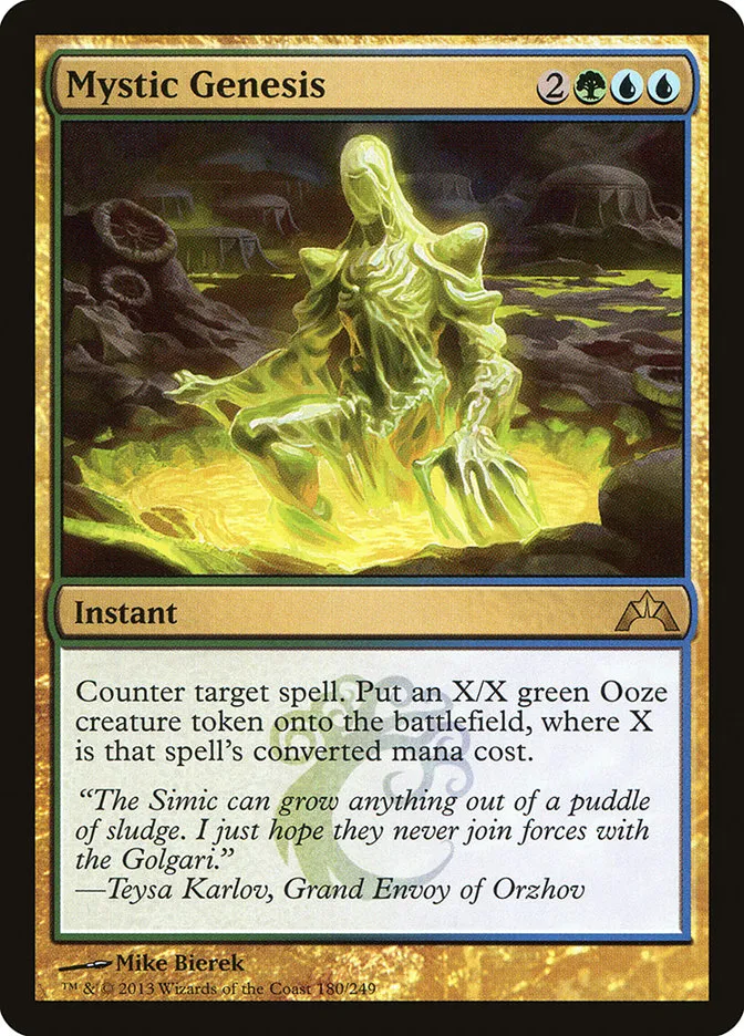 2013 Gatecrash Mystic Genesis rare #180 unlisted card image