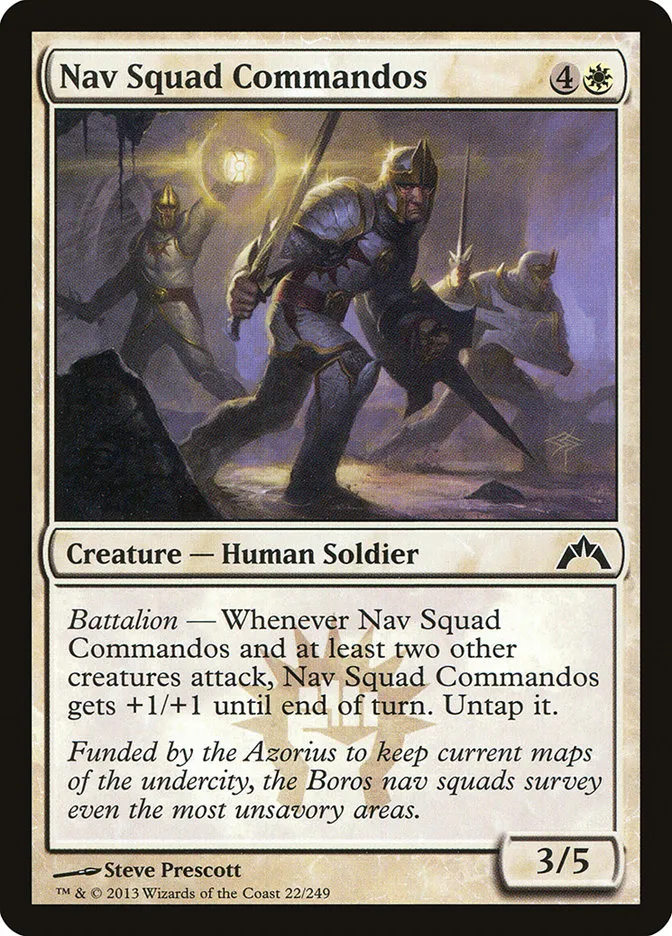 2013 Gatecrash Nav Squad Commandos common #22 unlisted card image