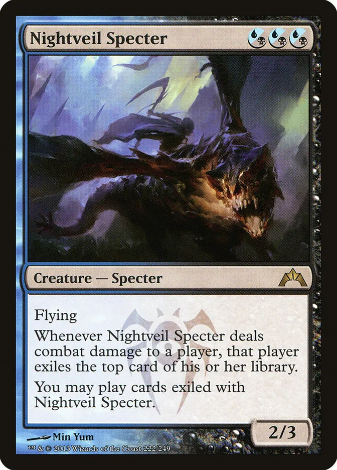 2013 Gatecrash Nightveil Specter rare #222 unlisted card image