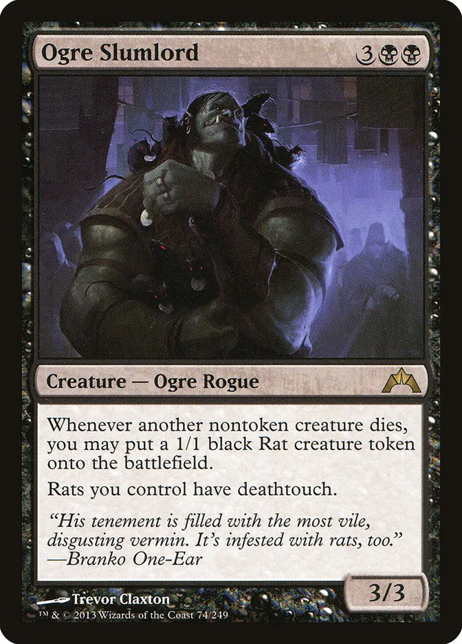 2013 Gatecrash Ogre Slumlord rare #74 unlisted card image