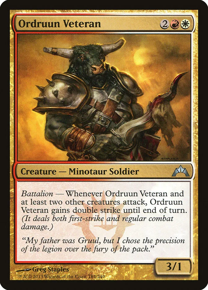2013 Gatecrash Ordruun Veteran uncommon #184 unlisted card image