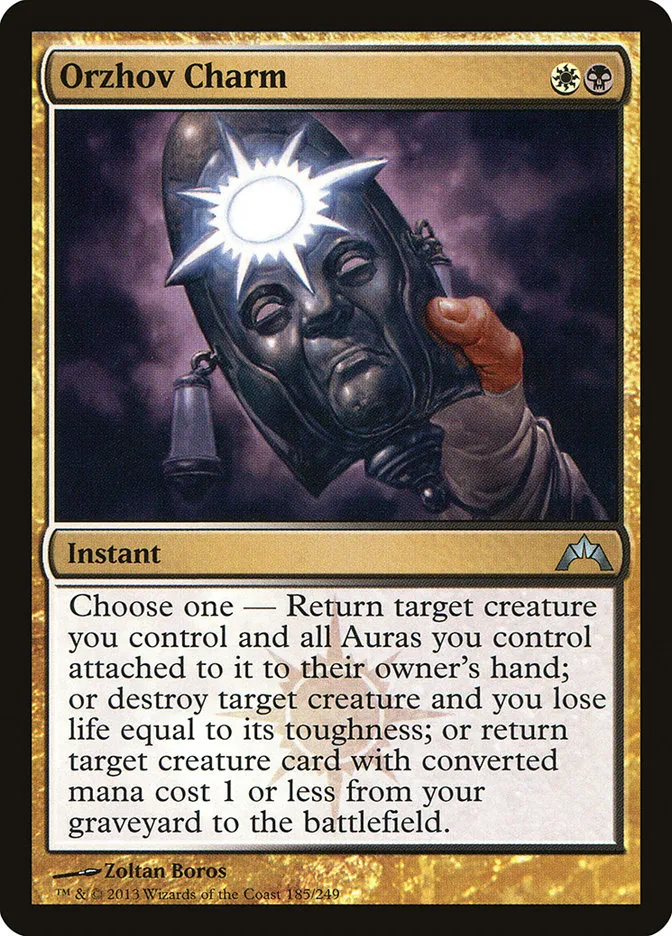 2013 Gatecrash Orzhov Charm uncommon #185 unlisted card image