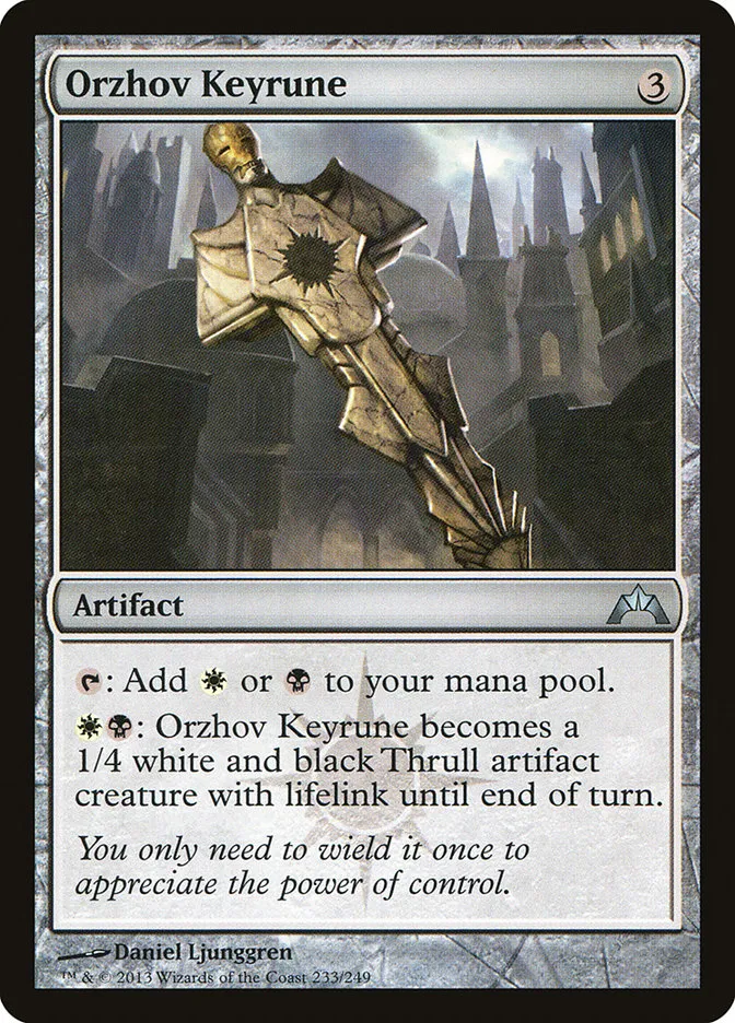 2013 Gatecrash Orzhov Keyrune uncommon #233 unlisted card image