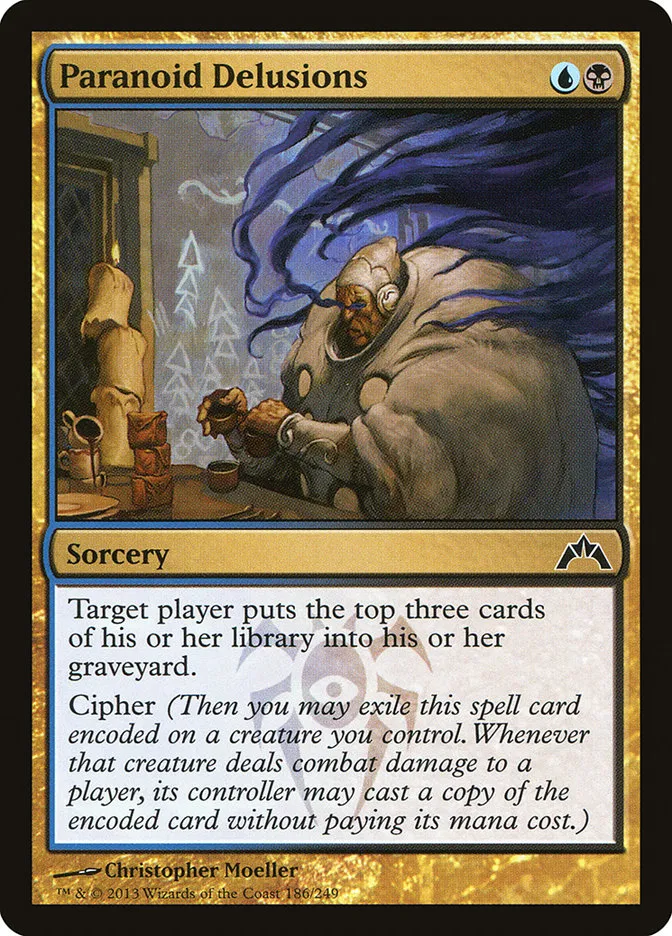 2013 Gatecrash Paranoid Delusions common #186 unlisted card image