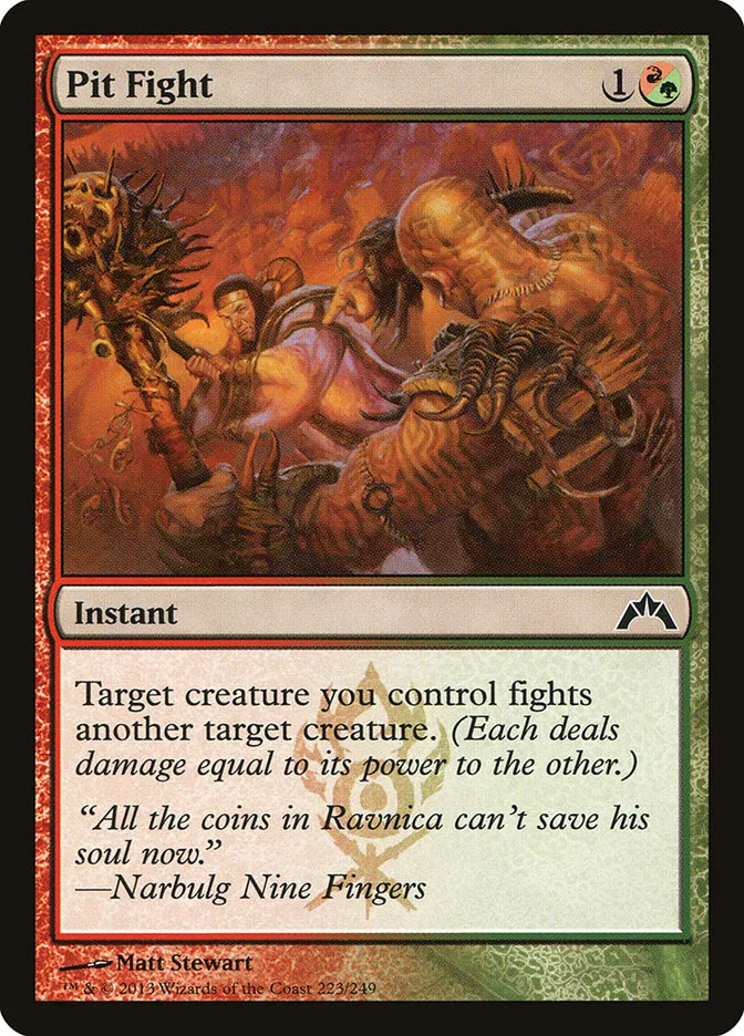 2013 Gatecrash Pit Fight common #223 unlisted card image