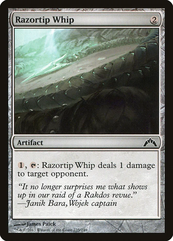 2013 Gatecrash Razortip Whip common #235 unlisted card image