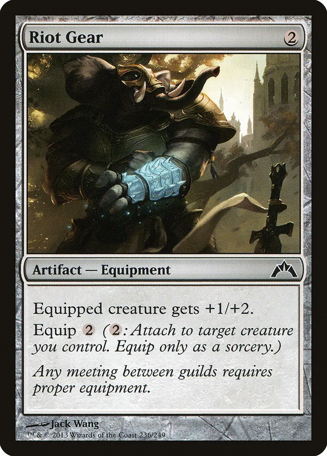 2013 Gatecrash Riot Gear common #236 unlisted card image