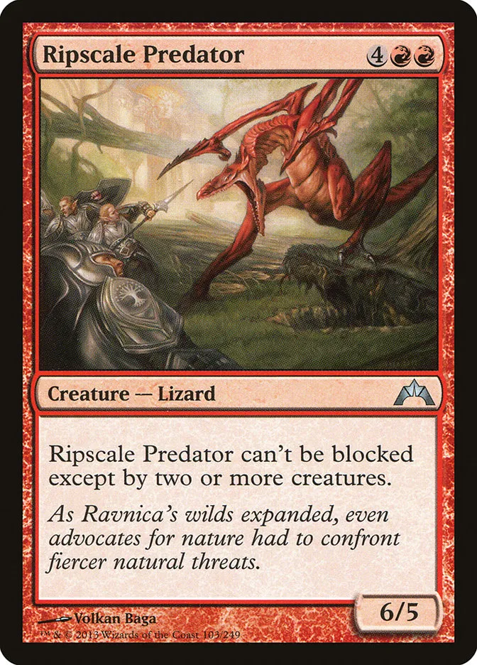 2013 Gatecrash Ripscale Predator uncommon #103 unlisted card image