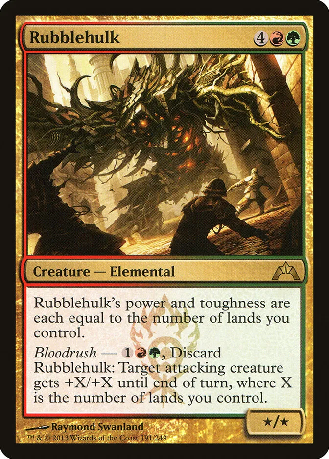 2013 Gatecrash Rubblehulk rare #191 unlisted card image