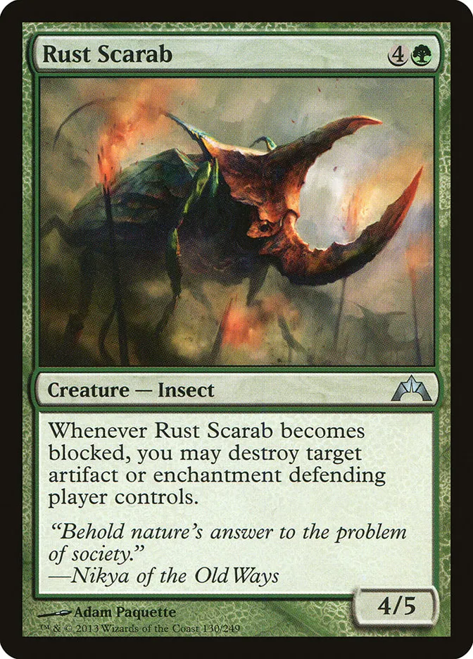 2013 Gatecrash Rust Scarab uncommon #130 unlisted card image