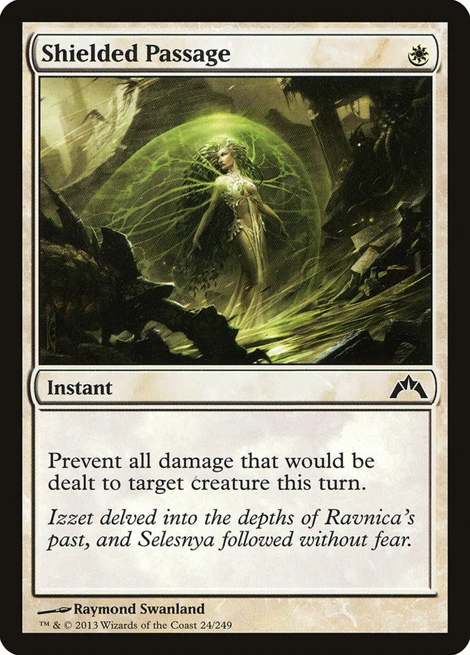 2013 Gatecrash Shielded Passage common #24 unlisted card image