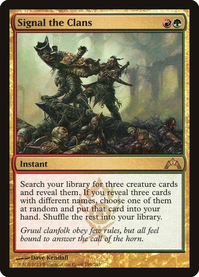 2013 Gatecrash Signal the Clans rare #194 unlisted card image