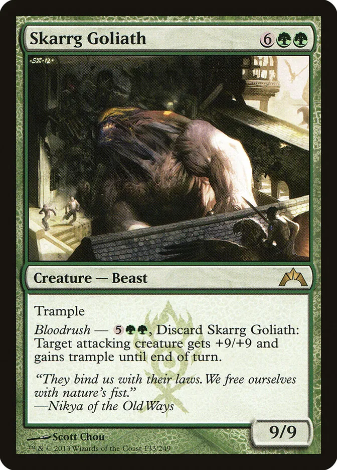 2013 Gatecrash Skarrg Goliath rare #133 unlisted card image