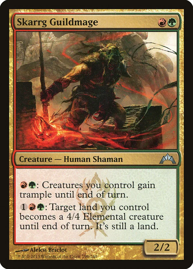 2013 Gatecrash Skarrg Guildmage uncommon #196 unlisted card image